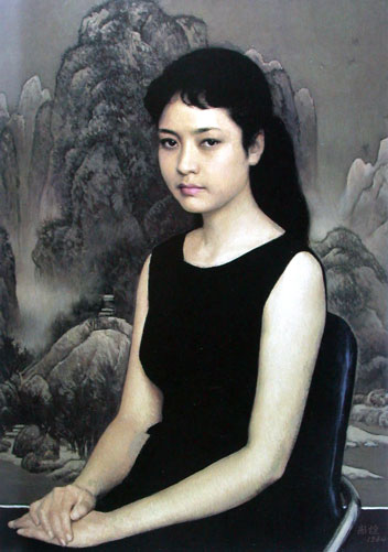 靳尚谊的作品“彭丽缓肖像”